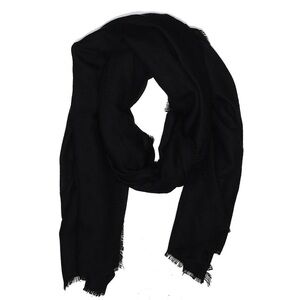 LC Lauren Conrad | Black Scarf With Fringe Edges